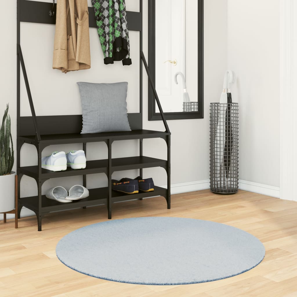 Vloerkleed Huarte Laagpolig Zacht Wasbaar Blauw