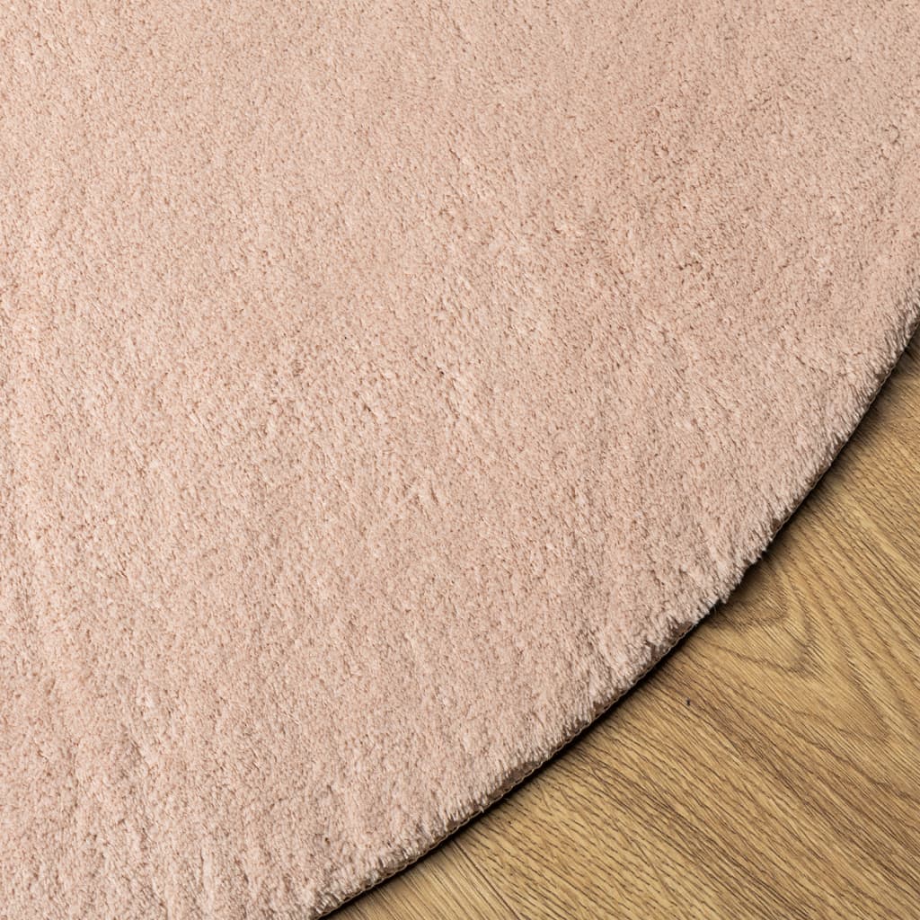 Vloerkleed Huarte Laagpolig Zacht Wasbaar Roze