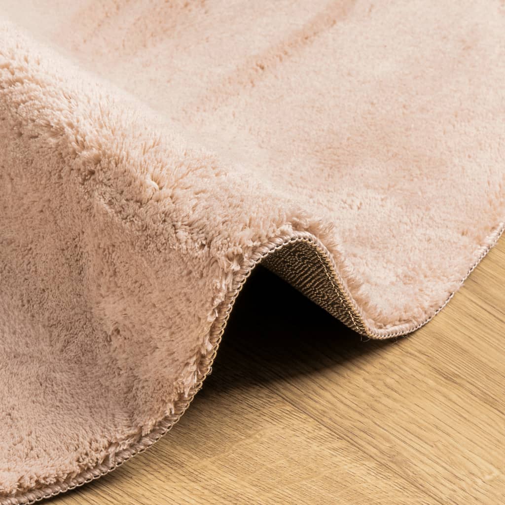 Vloerkleed Huarte Laagpolig Zacht Wasbaar Roze