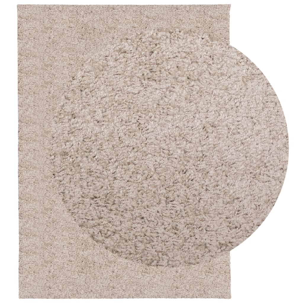 Vloerkleed Pamplona Shaggy Hoogpolig Modern Beige