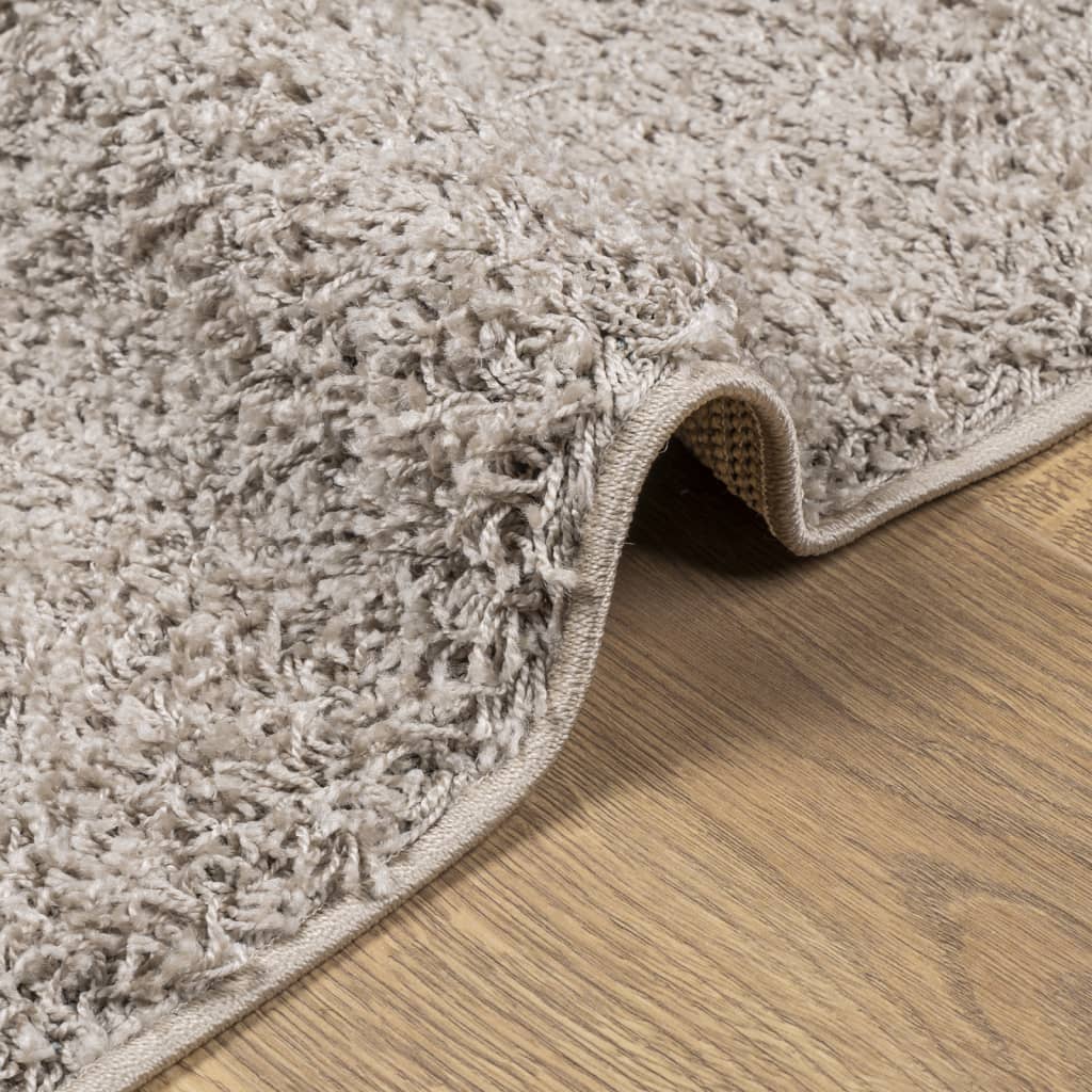 Vloerkleed Pamplona Shaggy Hoogpolig Modern Beige