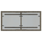 3-Delige Bistroset Met Kussens Poly Rattan Grijs