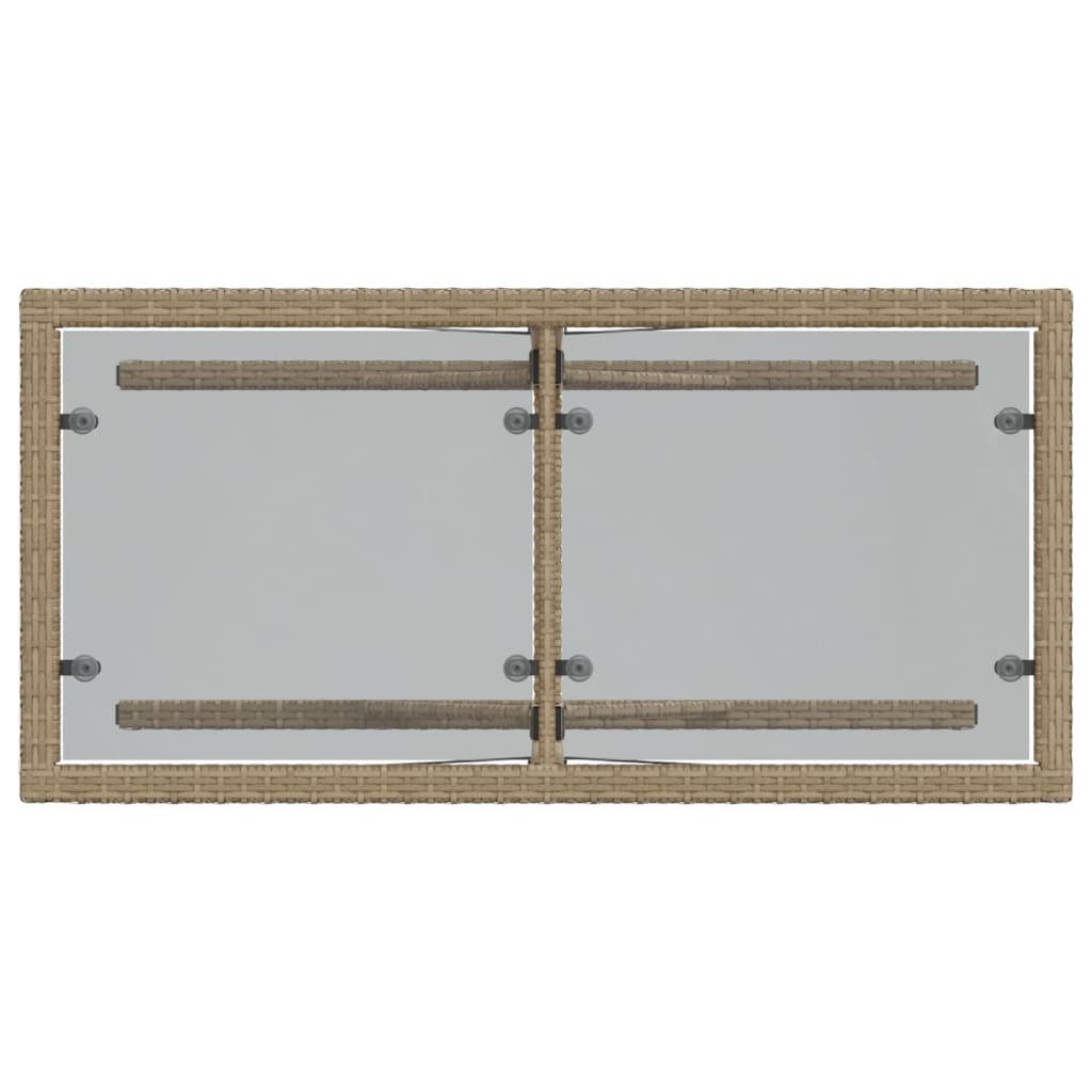 3-Delige Bistroset Met Kussens Poly Rattan Beige