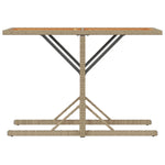 3-Delige Bistroset Met Kussens Poly Rattan Beige
