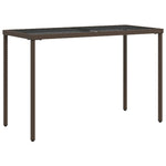 5-Delige Tuinset Met Kussens Poly Rattan Bruin