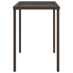 5-Delige Tuinset Met Kussens Poly Rattan Bruin