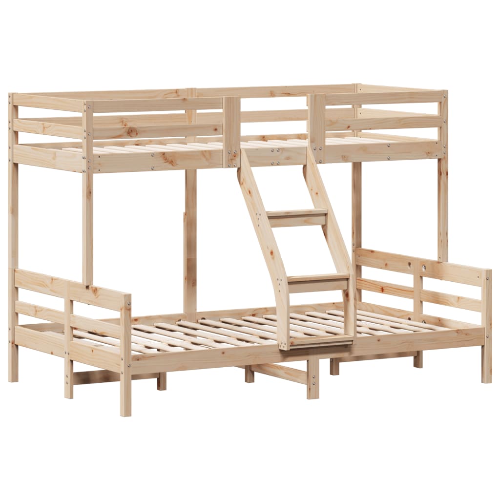 Stapelbed Massief Grenenhout 90X200/120X200 Cm
