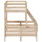 Stapelbed Massief Grenenhout 90X200/120X200 Cm