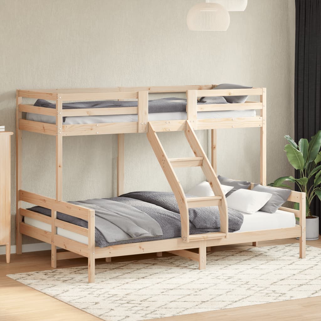 Stapelbed Massief Grenenhout 90X200/140X200 Cm