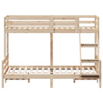 Stapelbed Massief Grenenhout 80X200/140X200 Cm