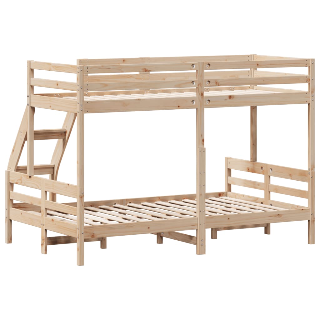 Stapelbed Massief Grenenhout 90X200/120X200 Cm