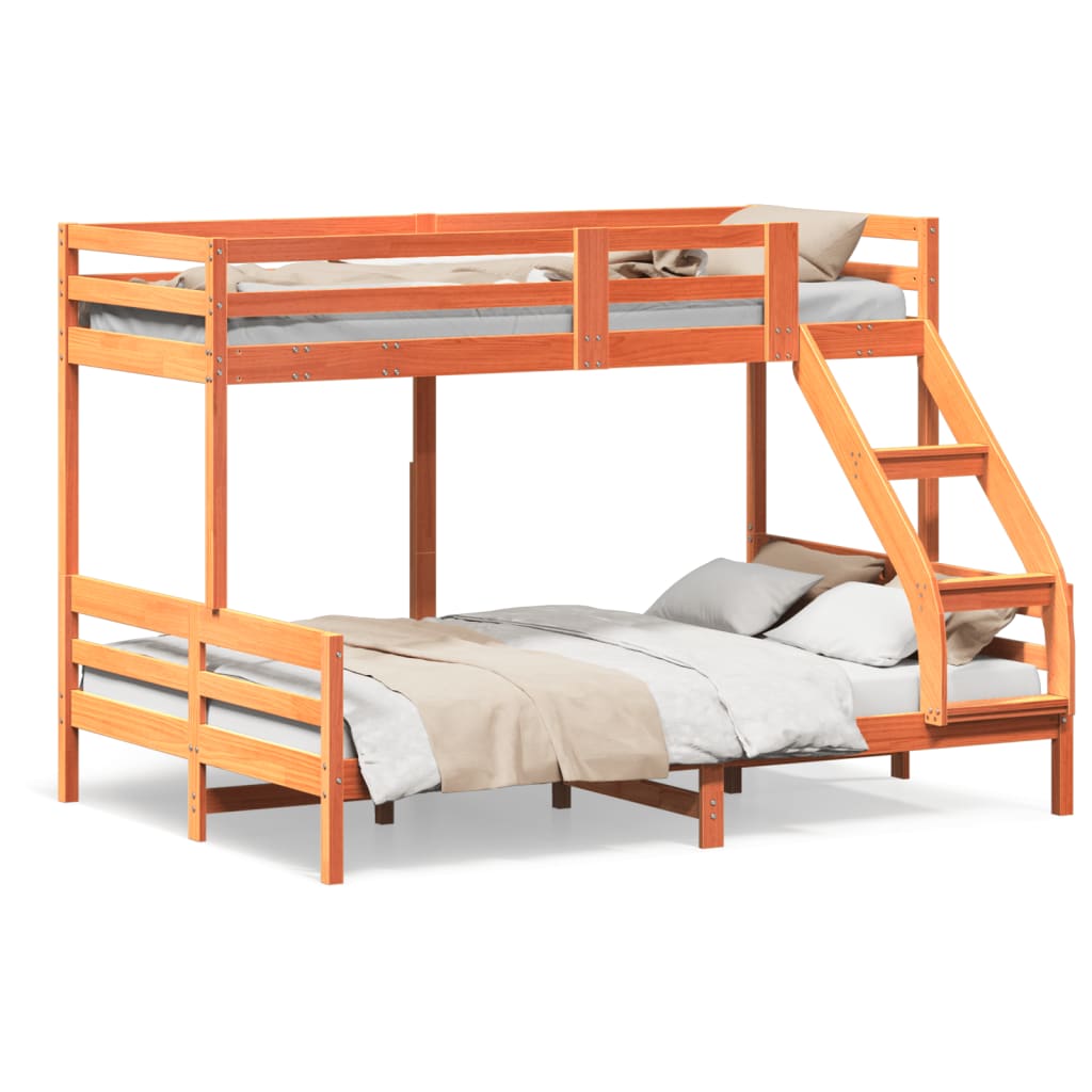 Stapelbed Massief Grenenhout 90X200/140X200 Cm