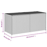 Tuinbox 283 L Poly Rattan Zwart