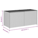 Tuinbox 283 L Poly Rattan Bruin
