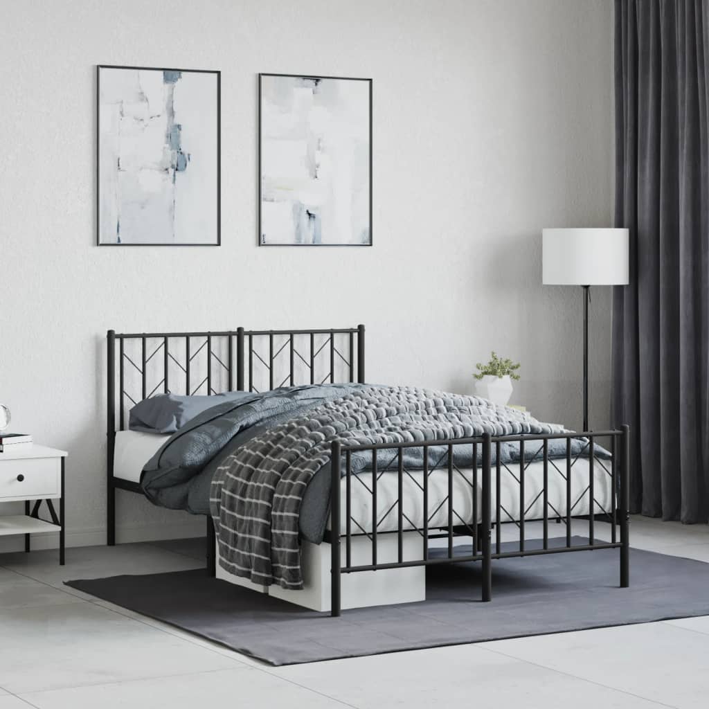 Bedframe Met Hoofd- En Voeteneinde Metaal