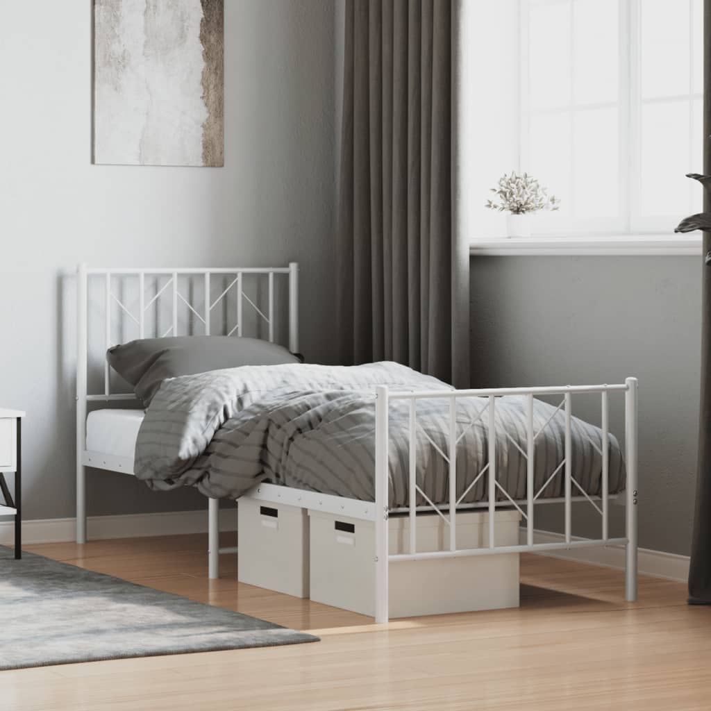 Bedframe Met Hoofd- En Voeteneinde Metaal