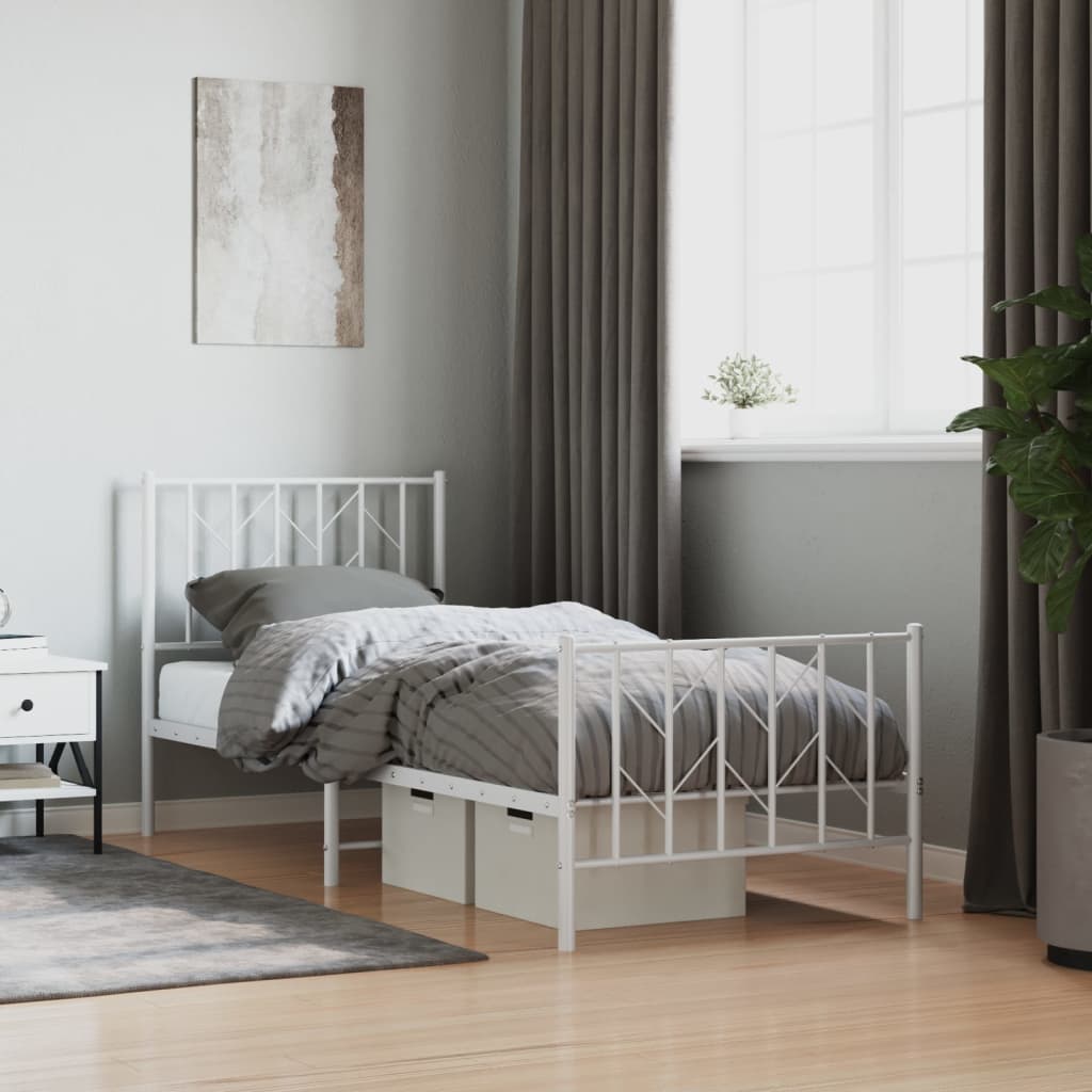 Bedframe Met Hoofd- En Voeteneinde Metaal