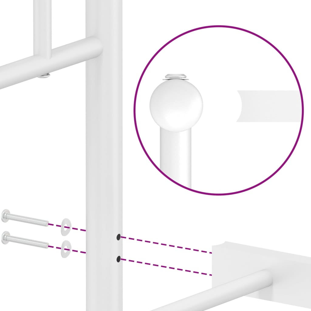 Bedframe Met Hoofd- En Voeteneinde Metaal