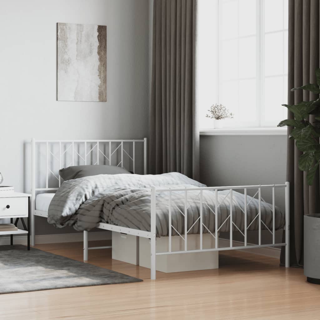 Bedframe Met Hoofd- En Voeteneinde Metaal