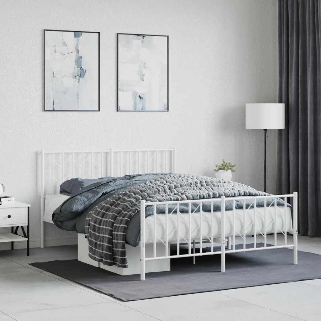 Bedframe Met Hoofd- En Voeteneinde Metaal