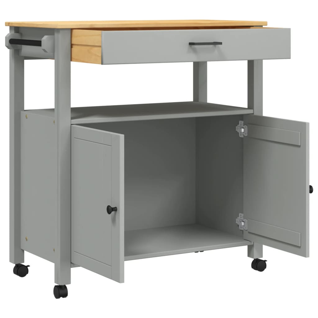 Keukentrolley Monza Massief Grenenhout