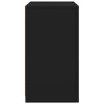 Bijzetkast Met Led-Verlichting Bewerkt Hout