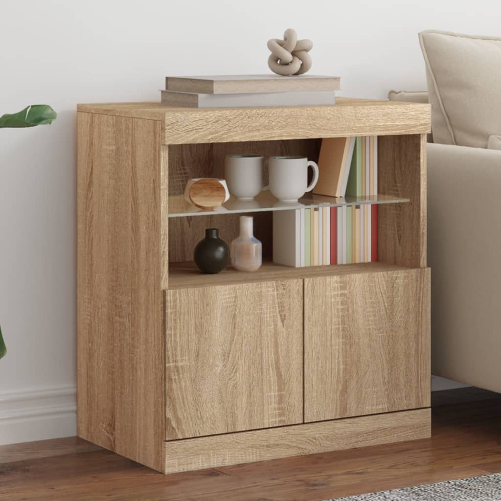 Dressoir Met Led-Verlichting 60X37X67 Cm