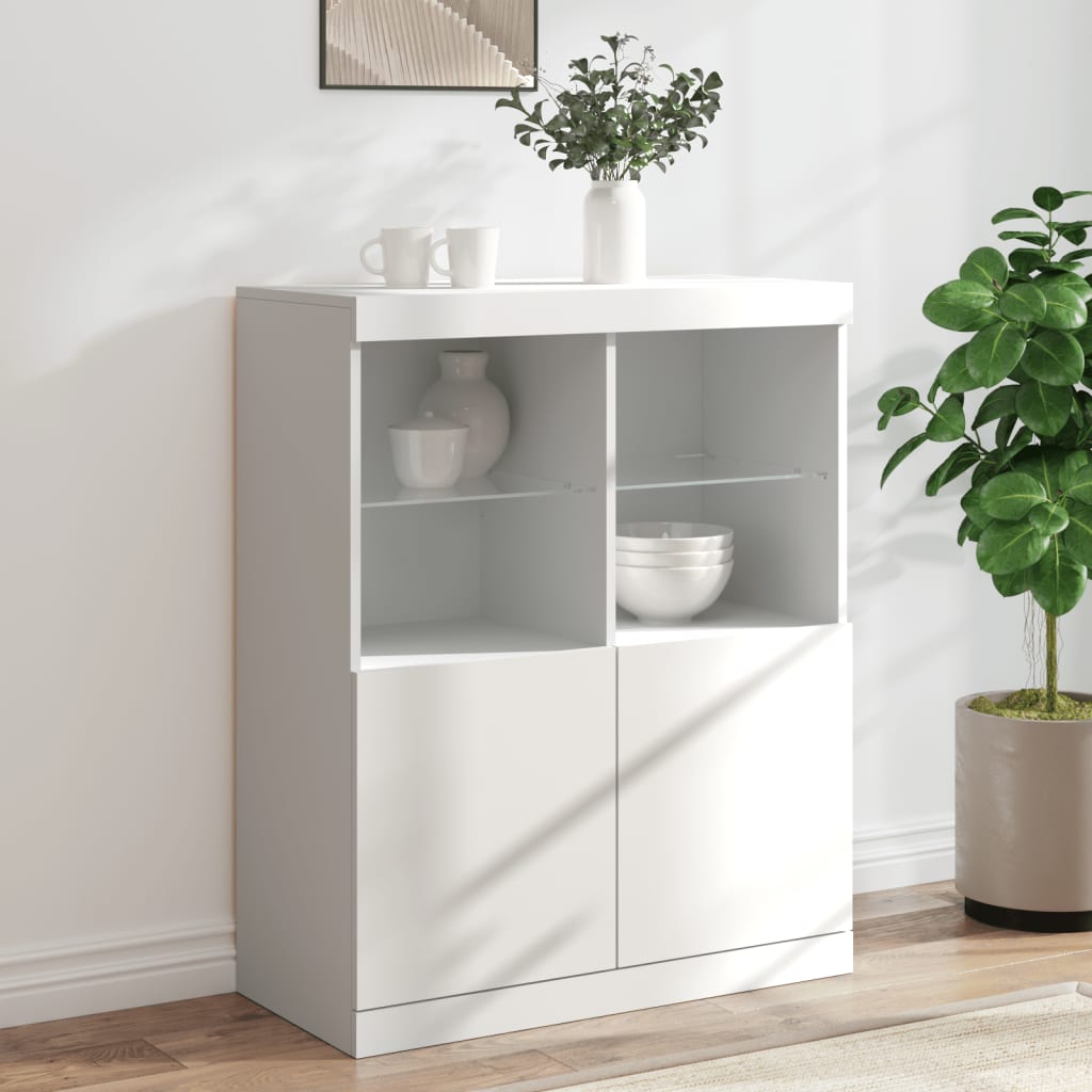 Dressoir Met Led-Verlichting 81X37X100 Cm