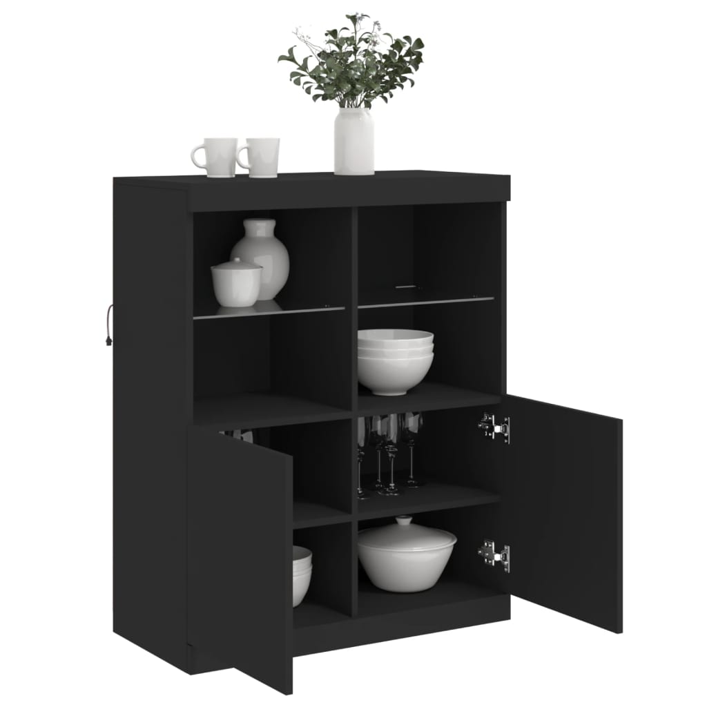 Dressoir Met Led-Verlichting 81X37X100 Cm