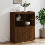 Dressoir Met Led-Verlichting 81X37X100 Cm
