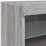 Dressoir Met Led-Verlichting 41X37X67 Cm Eiken