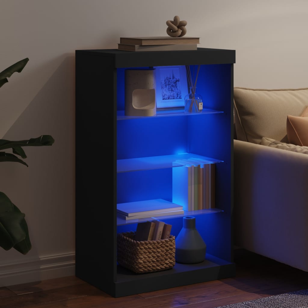 Dressoir Met Led-Verlichting 60,5X37X100 Cm
