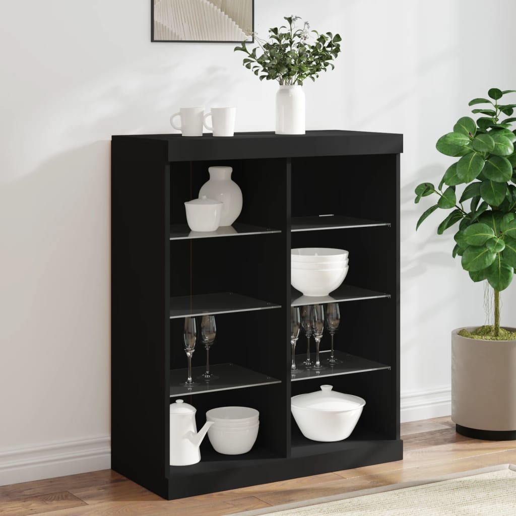 Dressoir Met Led-Verlichting 81X37X100 Cm