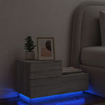 Nachtkastje Met Led-Verlichting 70X36X40,5 Cm