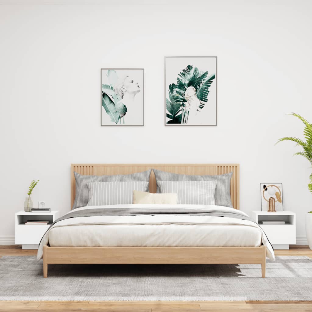 Nachtkastjes Met Led-Verlichting 40X39X37 Cm