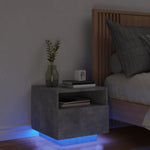 Nachtkastjes Met Led-Verlichting 40X39X37 Cm