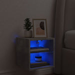Tv-Wandmeubel Met Led-Verlichting 30X28,5X