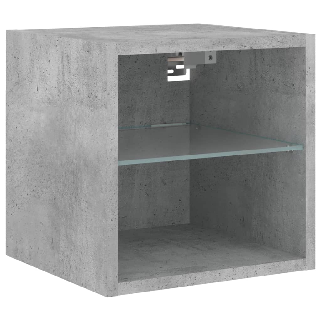 Tv-Wandmeubel Met Led-Verlichting 30X28,5X