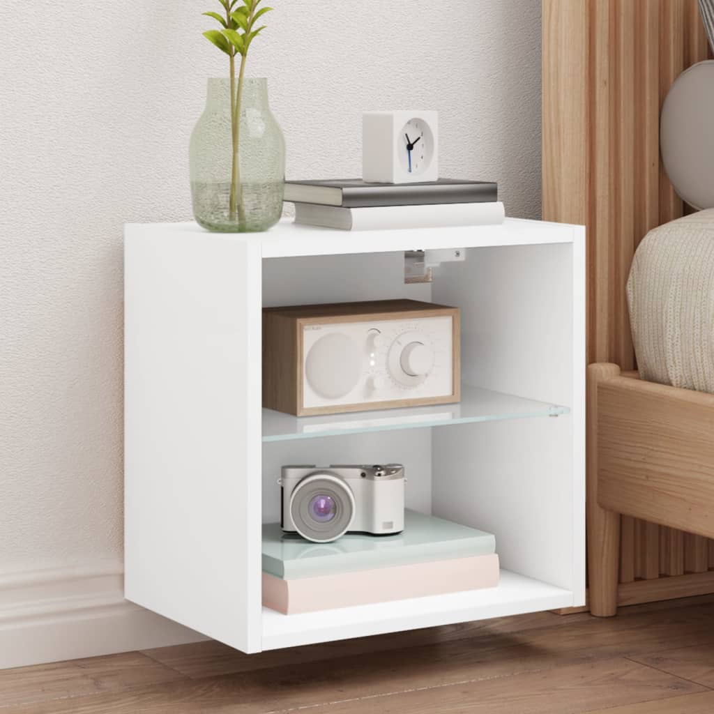 Tv-Wandmeubel Met Led-Verlichting 30X28,5X