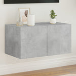 Tv-Wandmeubel Met Led-Verlichting Betongrijs