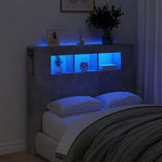 Hoofdeinde Met Led 140X18,5X103,5 Cm Bewerkt Hout