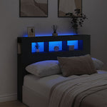 Hoofdeinde Met Led 140X18,5X103,5 Cm Bewerkt Hout
