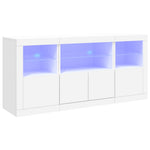 Dressoir Met Led-Verlichting 142,5X37X67 Cm