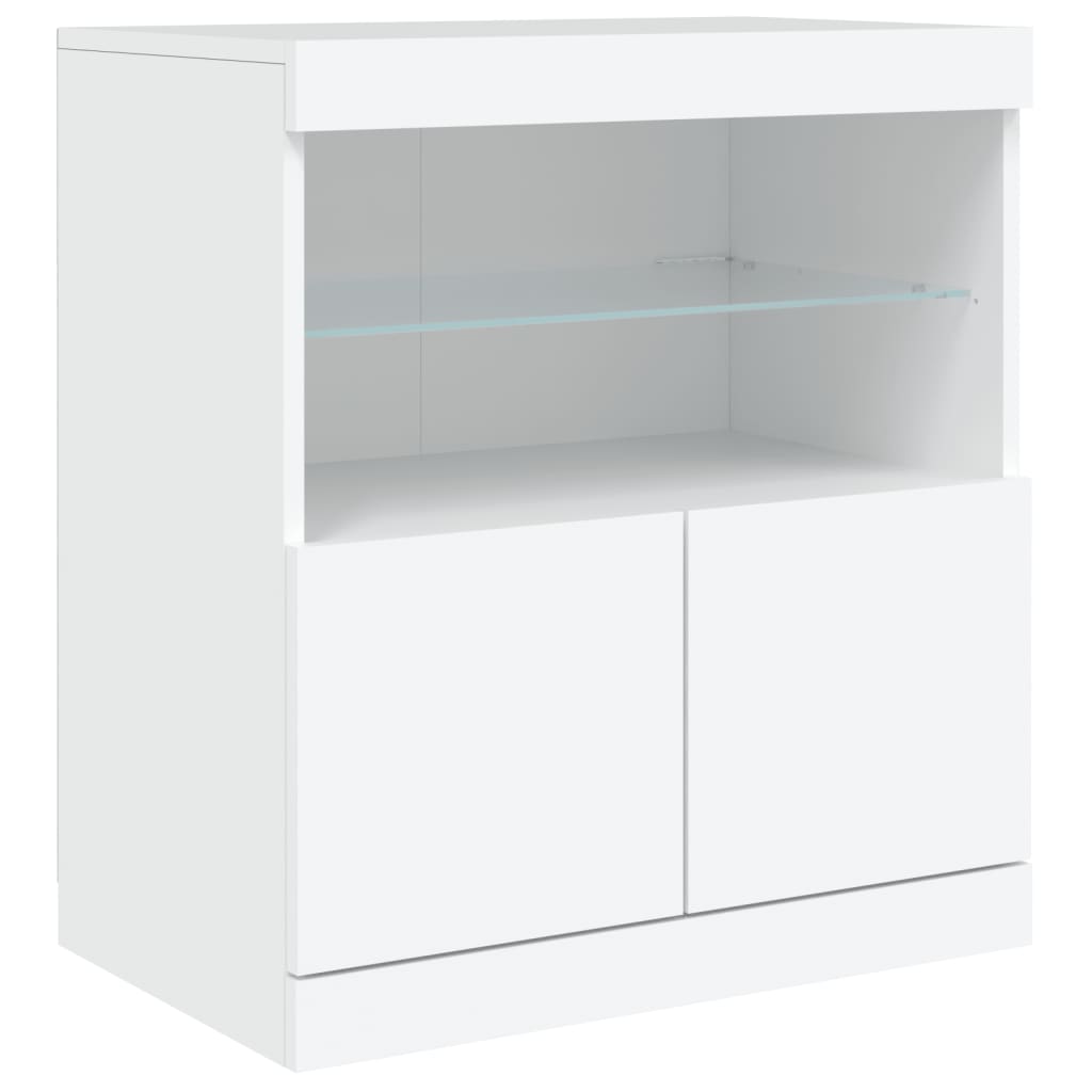 Dressoir Met Led-Verlichting 142,5X37X67 Cm