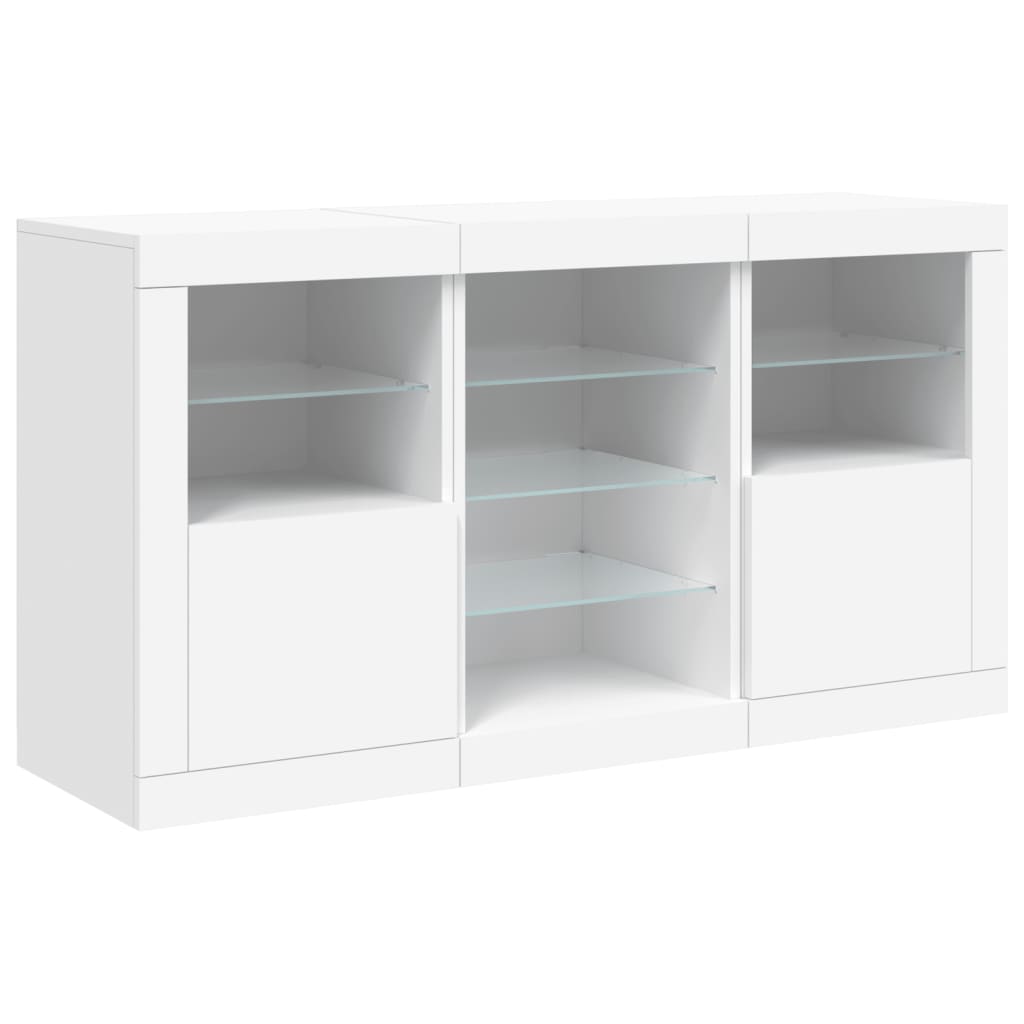 Dressoir Met Led-Verlichting 123X37X67 Cm