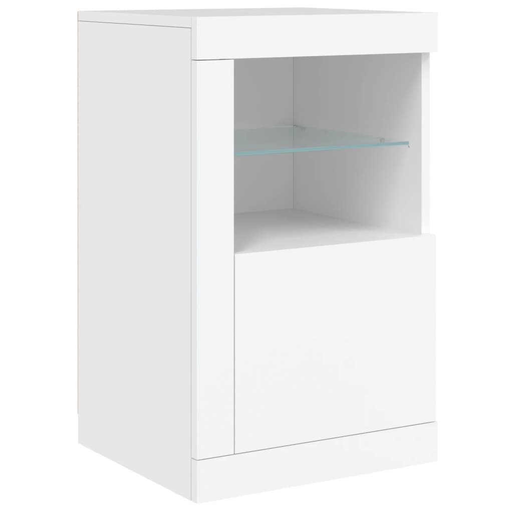 Dressoir Met Led-Verlichting 123X37X67 Cm