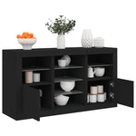 Dressoir Met Led-Verlichting 123X37X67 Cm