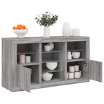 Dressoir Met Led-Verlichting 123X37X67 Cm