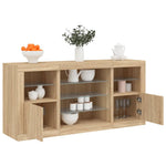 Dressoir Met Led-Verlichting 142,5X37X67 Cm