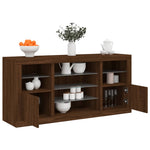 Dressoir Met Led-Verlichting 142,5X37X67 Cm